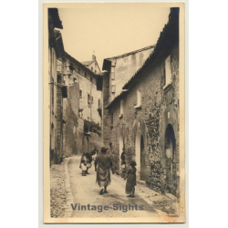 Soller / Mallorca: Una Calle Tipica - Oldtown Alley (Vintage RPPC ~1930s/1940s)
