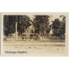 San Pedro Sula / Honduras: Metro Park (Vintage RPPC 1927)