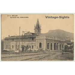 Soller: Estación Del Ferro-Carril / Train Station (Vintage PC ~1930s)