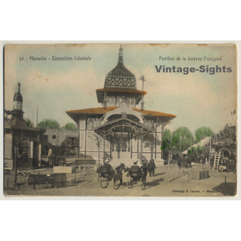 Marseille: Expo Coloniale 1906 / Pavillon De La Guyane Francaise (Vintage PC)