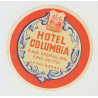 Hotel Columbia - Sao Paulo / Brazil (Vintage Luggage Label)