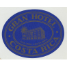 Gran Hotel - San Jose / Costa Rica (Vintage Luggage Label)