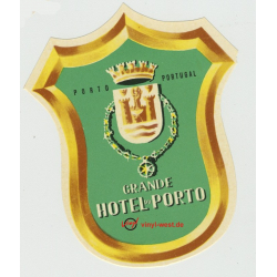 Grande Hotel Do Porto / Portugal (Vintage Luggage Label)