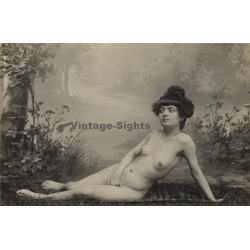 Classic French Nude *4 / Belle Epoque - Risqué (Vintage Photo Gelatin Silver ~1900s)