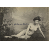 Classic French Nude *5 / Belle Epoque - Risqué (Vintage Photo Gelatin Silver ~1900s)