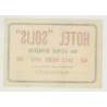 Hotel Solis - Montevideo / Uruguay (Vintage Luggage Label)