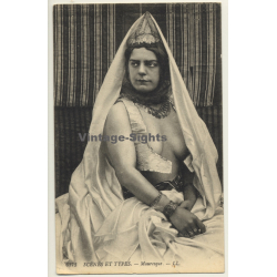 Maghreb: Moorish Woman - Mauresque / Risqué - Ethnic (Vintage PC LL. ~1910s)