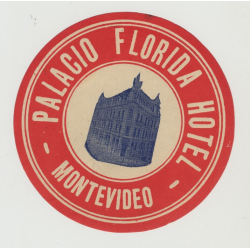 Palacio Hotel - Montevideo / Uruguay (Vintage Luggage Label)