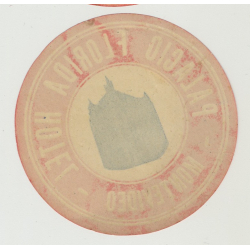 Palacio Hotel - Montevideo / Uruguay (Vintage Luggage Label)