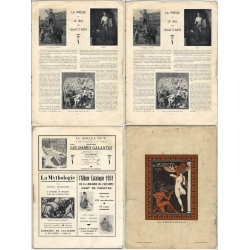 André Warnod: Le Bal Des 4 Z'Arts & 2 Lithos By Paul Labbé (Vintage Magazine 1931)