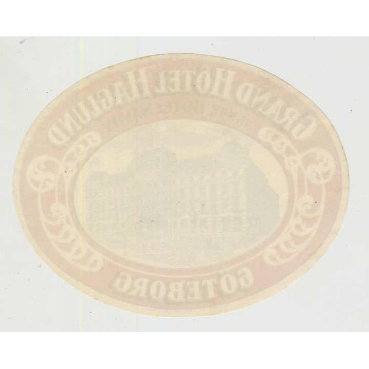 Grand Hotel Haglund - Göteborg / Sweden (Vintage Luggage Label) ANNEX SAVOY