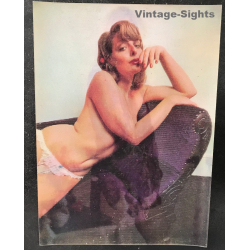 PS-8: Nude, Leaning Over Sofa / Pin-Up (Vintage 3D Stereo...