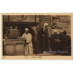 Lehnert & Landrock N° 1038: Cairo - Arabian Coffee / Berber (Vintage PC ~1920s)