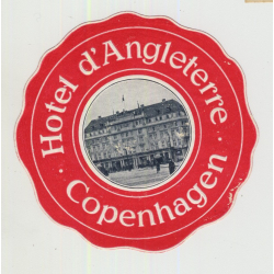 Hotel D'Angleterre - Copenhagen / Sweden (Vintage Luggage Label)