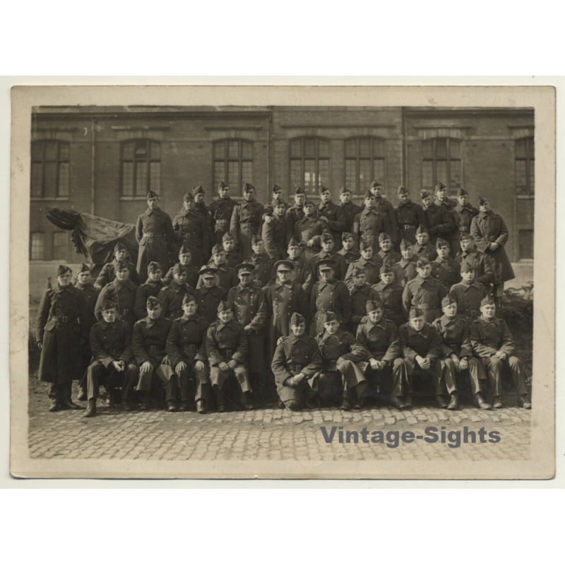 Large Group Of Belgian Soldiers / Uniforms (Vintage Photo ~1910s/1920s)