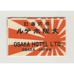 Osaka Hotel LTD. - Osaka / Japan (Vintage Luggage Label: Small)