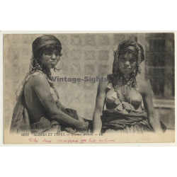Maghreb: Femmes Arabes / Headdress - Risqué - Ethnic (Vintage PC LL. 1923)
