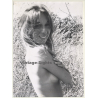 Jerri Bram (1942): Pretty Brunette Nude In High Grass (Vintage Photo ~1970s/1980s)
