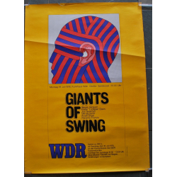 Giants Of Swing 1976 - Eddie Lockjaw Davis / Panama Francis / Milt Buckner...(Vintage Concert Poster)