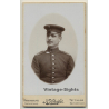 K.Schäfer / Ravensburg: Soldier - Uniform - Moustache (Vintage CDV / Carte De Visite ~1880s/1890s)