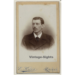 E.Kreis / Kriens: Smart Man / Side Parting (Vintage CDV / Carte De Visite ~1880s/1890s)