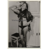 Alluring Woman In Transparent Underwear / Hairy Armpits (Vintage Photo GDR 1980s)