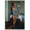 Shorthaired Blonde Semi Nude Flashes Boobs / Legs (Vintage Photo Germany ~1990s)