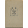 A.Binder / Ebingen: Wedding Couple / Top Hat (Vintage Cabinet Card ~1910s/1920s)