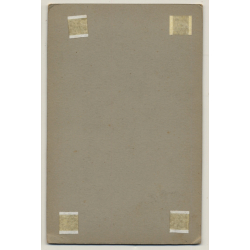 A.Missenharter / Radolfzell: Wedding Couple / Headdress (Vintage Cabinet Card ~1910s/1920s)