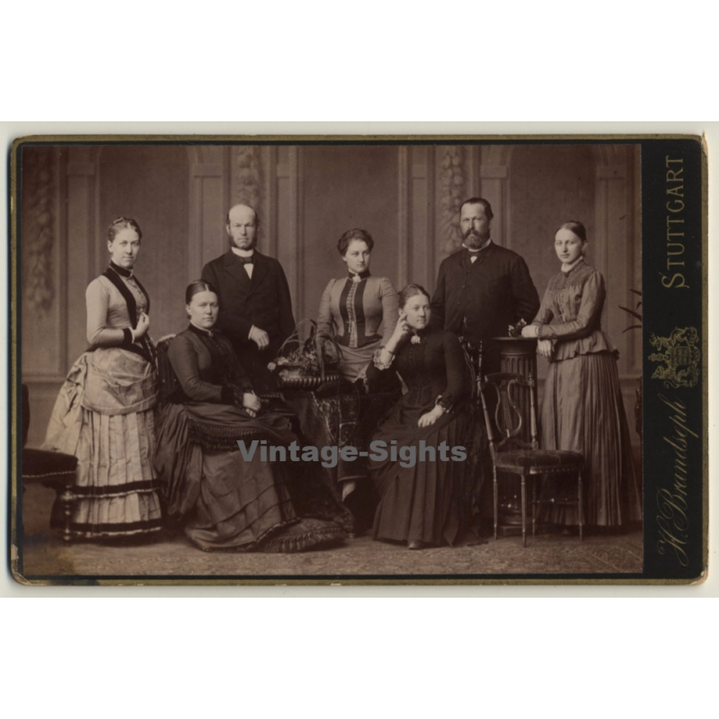 H.Branseph / Stuttgart: Schwestern Rähle & Herzogs (Vintage Cabinet Card ~1900s/1910s)
