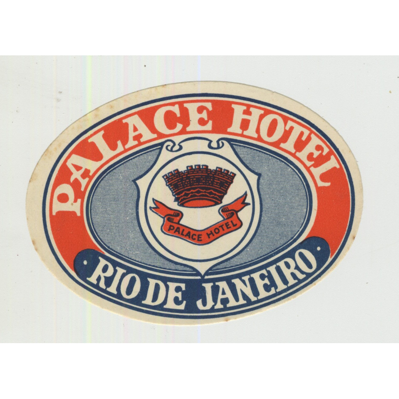 Palace Hotel - Rio De Janeiro / Brazil (Vintage Luggage Label)