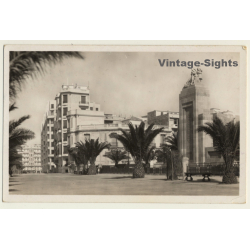 Oran / Algeria: Boulevard Nord & Monument Aux Morts (Vintage RPPC 1936)