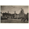 Lille / France: La Grand Place - Tram (Vintage RPPC 1948)