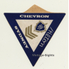 Sydney / Australia: Chevron Hilton Hotel (Vintage Self Adhesive Luggage Label / Sticker)