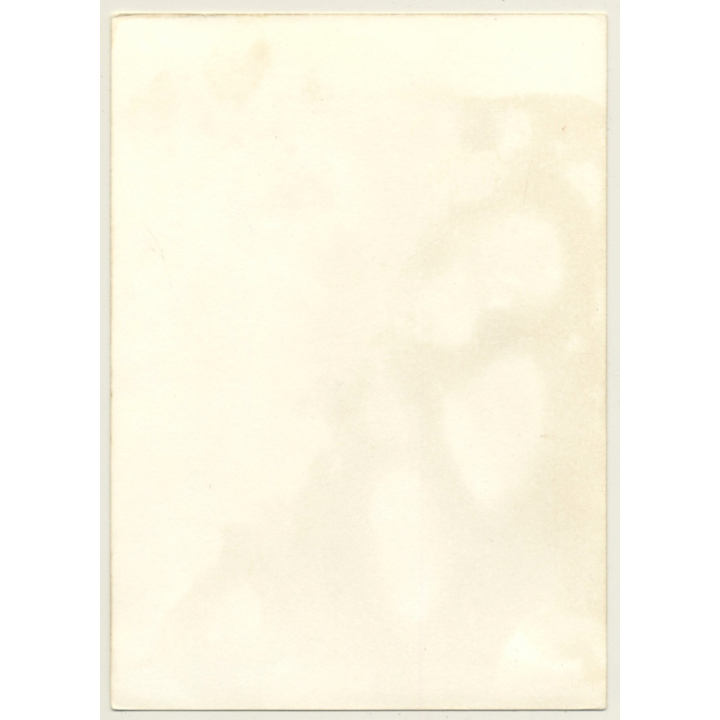 Happy Slim Topless Brunette / Small Boobs (Vintage Photo GDR ~1980s)