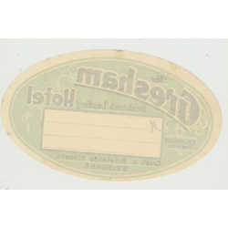 The Gresham Hotel - Brisbane / Australia (Vintage Luggage Label)