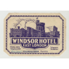 Windsor Hotel - London / UK (Vintage Luggage Label)