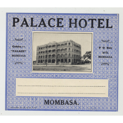 Palace Hotel - Mombasa / Kenya (Vintage Luggage Label)