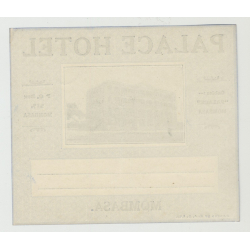 Palace Hotel - Mombasa / Kenya (Vintage Luggage Label)