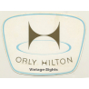 Orly / France: Hilton Hotel (Vintage Self Adhesive Luggage Label / Sticker)