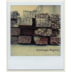 Photo Art: Lumber Pallets / Timber (Vintage Polaroid SX-70 1980s)