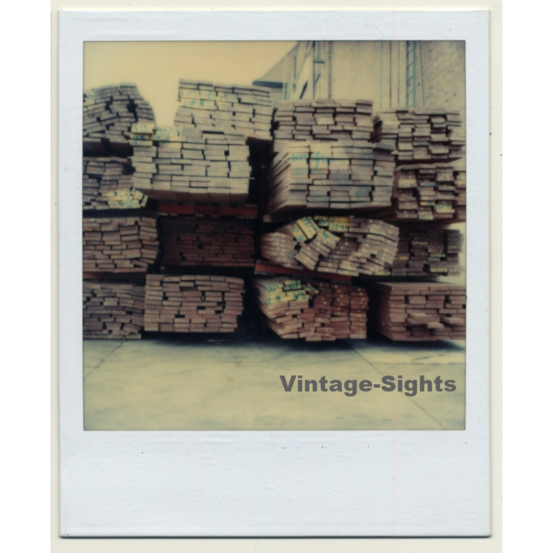Photo Art: Lumber Pallets / Timber (Vintage Polaroid SX-70 1980s)