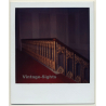 Photo Art: Old Golden Banisters / Red Carpet (Vintage Polaroid SX-70 1980s)