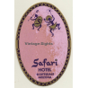 Scottsdale - Arizona / USA: Safari Hotel (Vintage Self Adhesive Luggage Label / Sticker)