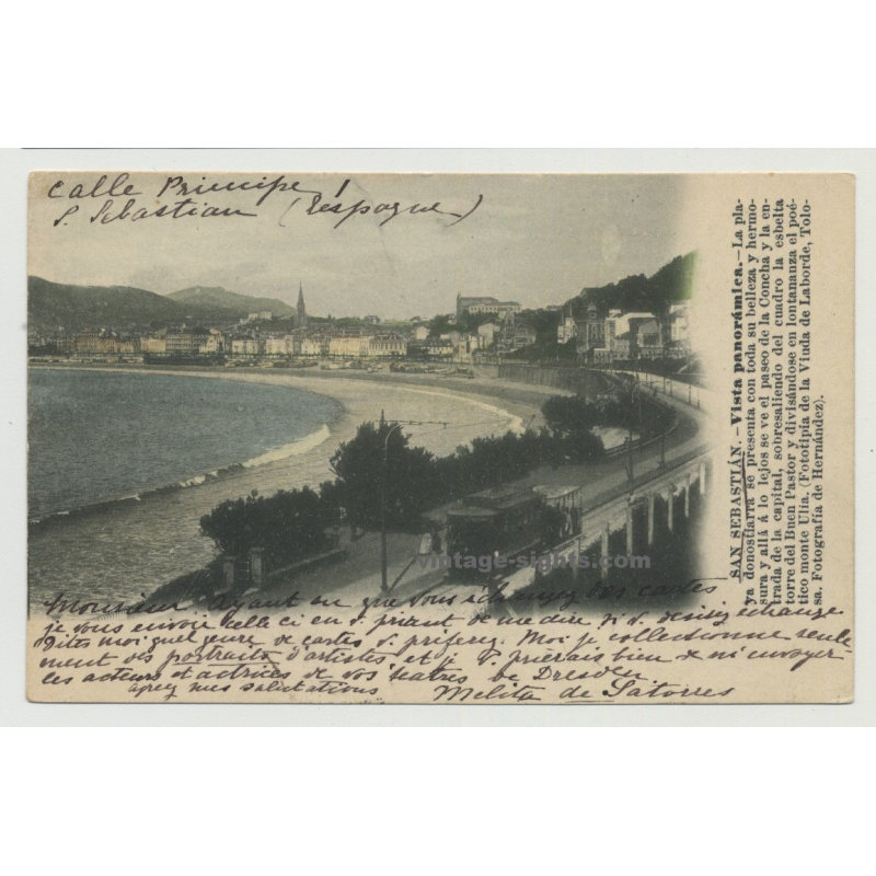 20005 San Sebastián / Spain: Vista Panorámico (Vintage Postcard) 20005 San Sebastián / Spain: Vista Panorámico (Vintage Postcard)