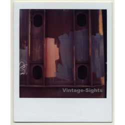 Photo Art: Painted Steel Construction (Vintage Polaroid SX-70 1980s)