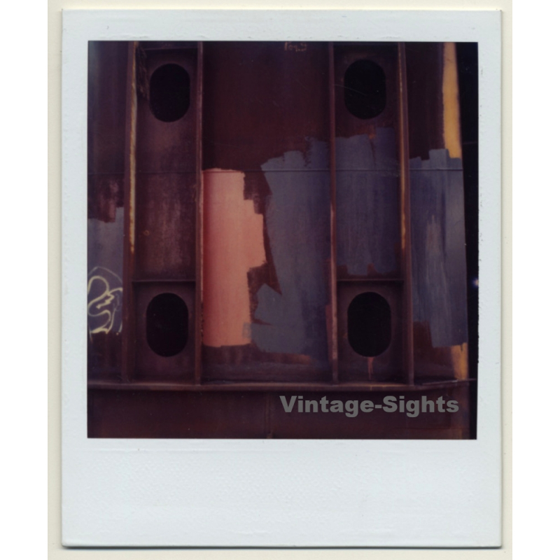 Photo Art: Painted Steel Construction (Vintage Polaroid SX-70 1980s) Photo Art: Painted Steel Construction (Vintage Polaroid SX-70 1980s)