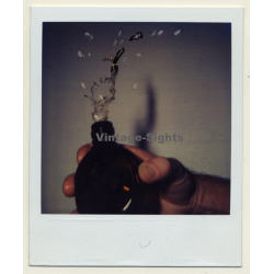 Photo Art: Cheers ! - Flying Drops (Vintage Polaroid SX-70 1980s)