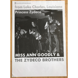 Miss Ann Goodly & The Zydeco Brothers (Vintage Concert Poster)