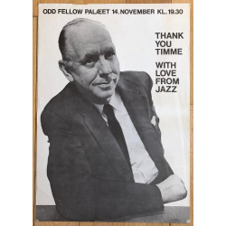 Timme Rosenkrantz / Odd Fellow Palaeet / Kopenhagen (Vintage Jazz Poster 1969)